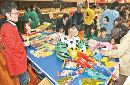 会場のあちこちで子どもたちの笑顔が見られた「ようちえんまつり」