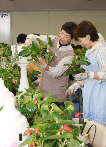 初夏の寄せ植えを楽しんだガーデニング講習会