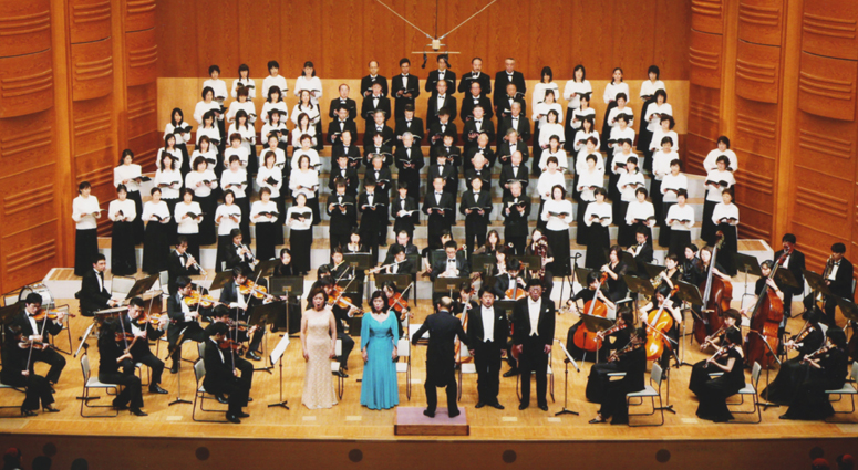 出演者にも大きな感動を与える第九演奏会=平成18年の第7回ステージ