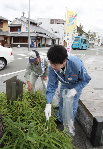 市中心部で行われた「赤穂クリーンアップ大作戦」
