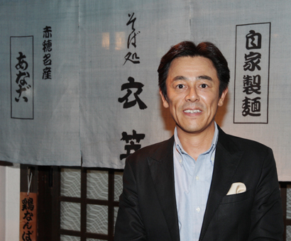赤穂出身の木村元昭社長。子どものころ、年越しそばを売ったという親戚のそば店で