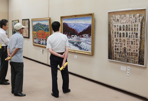 市文化会館で開催中の2008赤穂市美術展