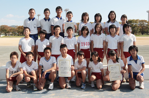 第7回赤穂市小学生リレーカーニバルの各種目優勝者