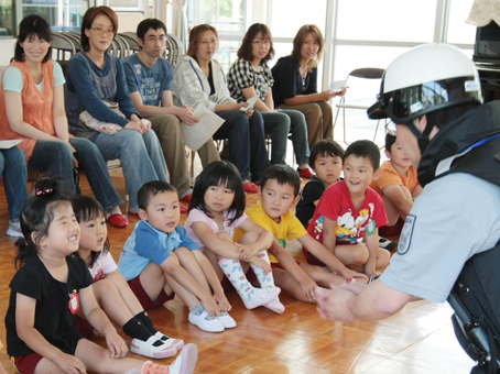 原幼稚園であった親子安心安全教室