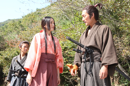 赤穂で撮影された一場面