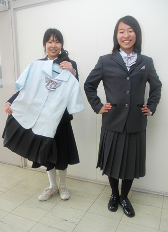 生徒らがプロデュースした新制服