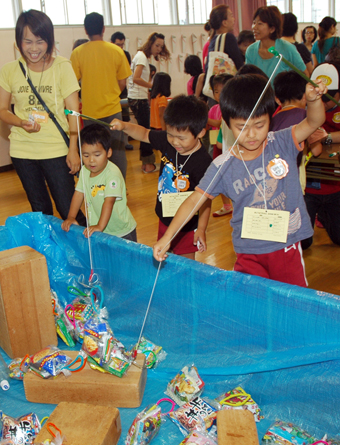子どもたちが元気に遊んだ夏祭り