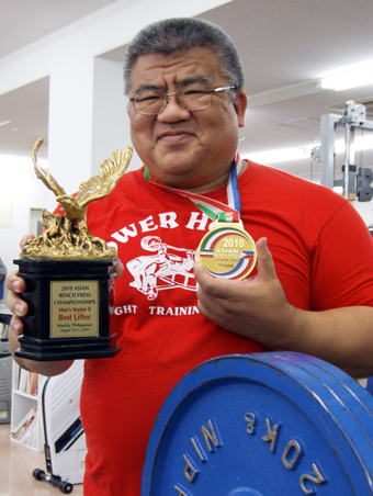年代別世界新でアジア選手権を3連覇した古城資久選手