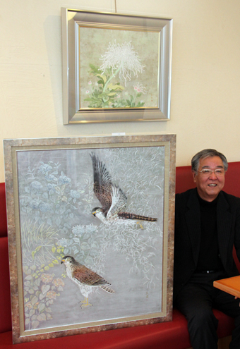 2度目の個展を開いている橋本正史さん