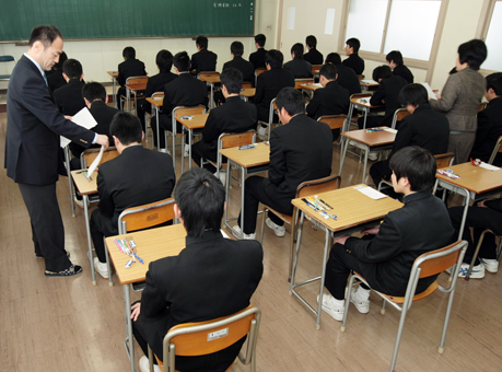 県下一斉に行われた公立高校入試