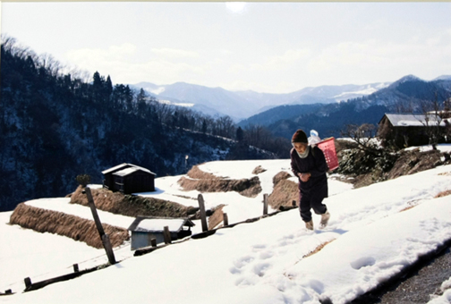 濱本陸志さん「雪の棚田」