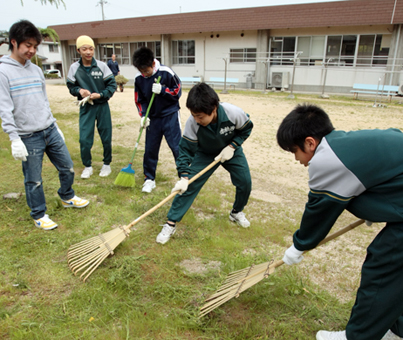 今年も行われた少林寺拳法赤穂支部の奉仕活動
