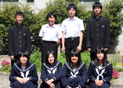 「ふくしの人」を受賞した赤穂西中学校生徒会