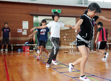 速く走るためのポイントを教わった「かけっこ教室」
