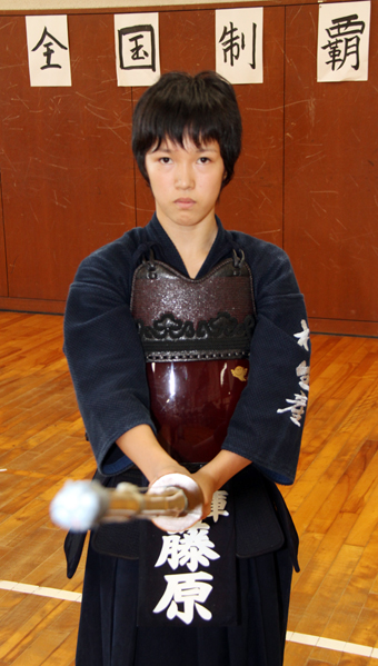 山口国体の剣道・少年女子に県代表として出場する藤原愛巳選手
