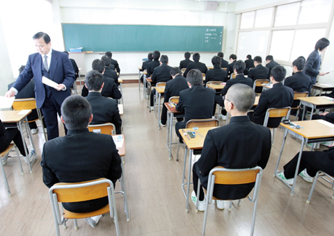 県下一斉に行われた公立高校入試