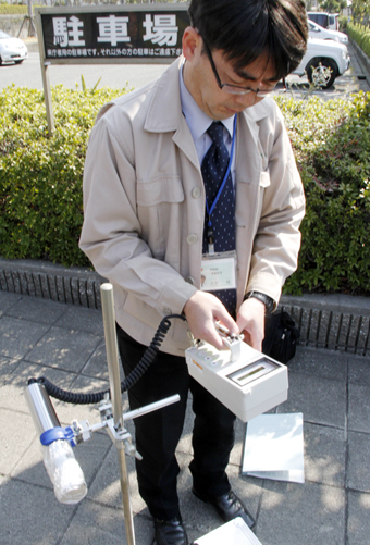 赤穂市でも始まった大気中の放射線量測定