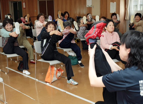 身体にほどよい刺激を与えた「楽らく健康教室」