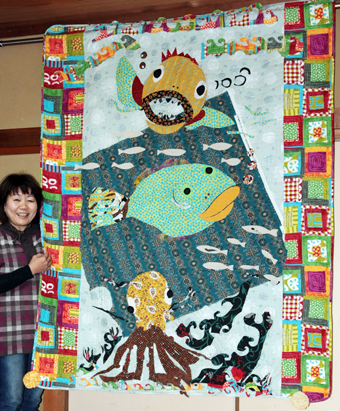 展示作品の一つ「ハッピーフレンド」