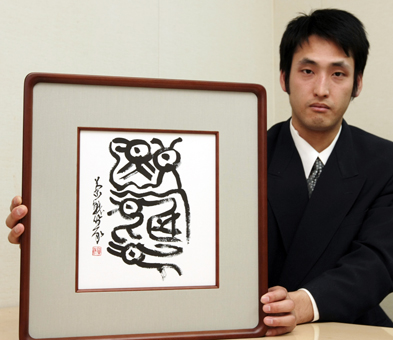 初個展を開催する長安蘭銑さん