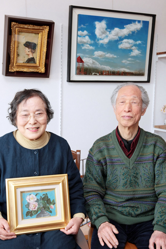 田中繁雄さんとオーナーの山本照子さん