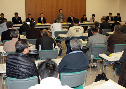 23陣営が出席した赤穂市議選の立候補予定者説明会