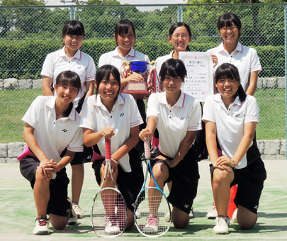 市中学総体ソフトテニス女子団体は赤穂がV
