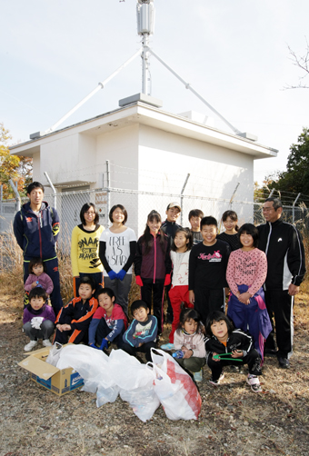 30年間続く高山清掃登山を行った塩屋柔道スポーツ少年団