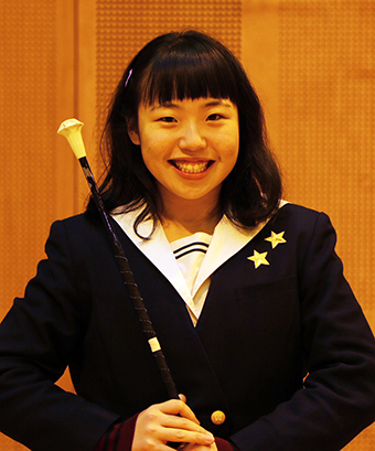バトントワーリングの全国大会で団体2位入賞した山下美優さん