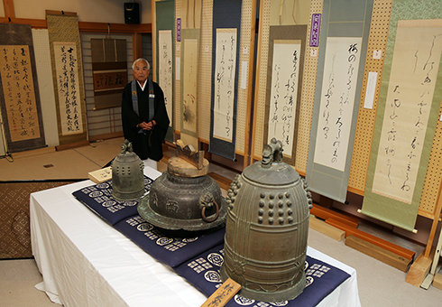 西光寺で開催中の「上郡町の偉人たち」展