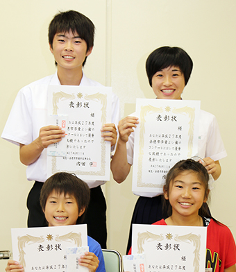 「よい歯の児童・生徒表彰」で最優秀だったみなさん