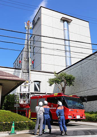 安全で迅速な消防活動に役立てようと警防計画の見直しのために行われている実地検証