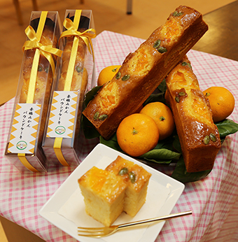 「スウィーツ甲子園」に兵庫県代表として出場する「赤穂みかんパウンドケーキ」