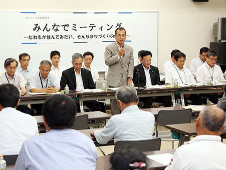 市の幹部職員が各地区住民と直接対話した「まちづくり市長懇談会」