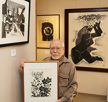 印象的な作品が並ぶ「巨匠たちの黒白版画」展