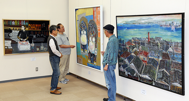 22日まで開催中の赤穂美術協会展