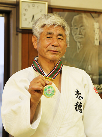 柔道の日本マスターズ大会で優勝した馬場猪虎雄さん