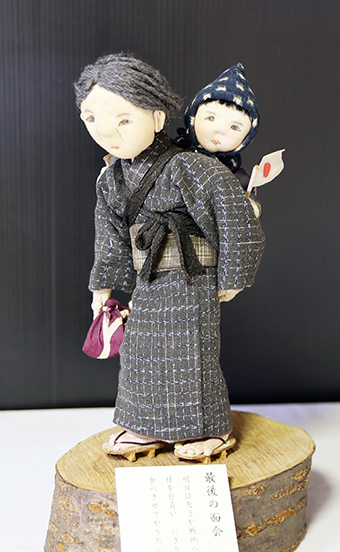 展示作品の一つ「最後の面会」