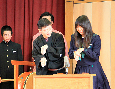 体験ワークショップもあった上方落語鑑賞会