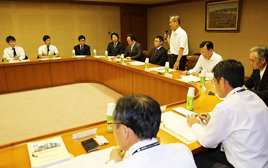 今年度最初の会合が行われた「まちづくり市長懇談会」