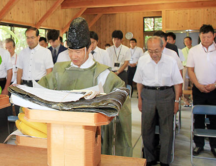 海水浴の安全と盛況を願った安全祈願祭