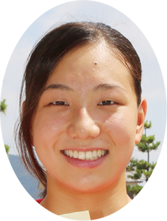 国体の競泳少年女子B50メートル自由形で6位入賞した舩本愛子さん