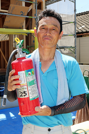 初期消火で類焼を防いだ山本太さん