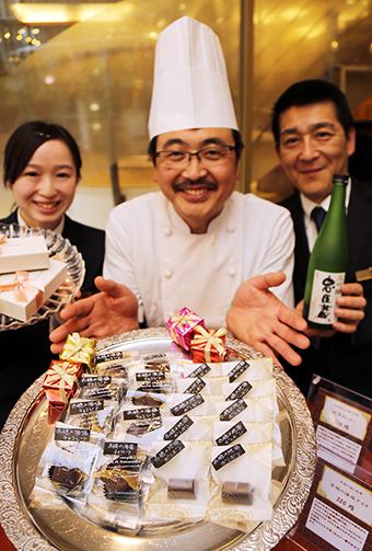 赤穂の塩や地酒を素材に新発売したチョコレート