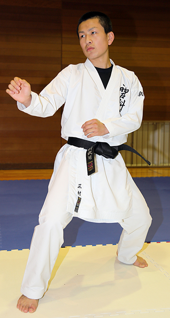 インターハイへ照準を合わせる三村武司君