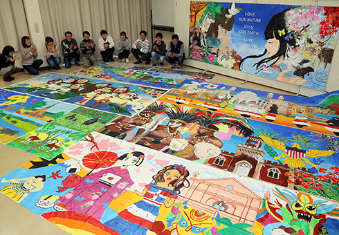 東京五輪・パラリンピックへ向けて世界中の国と地域から届き始めたアートマイル作品