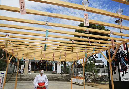 風鈴の音色が心地良い赤穂大石神社の「涼風の道」