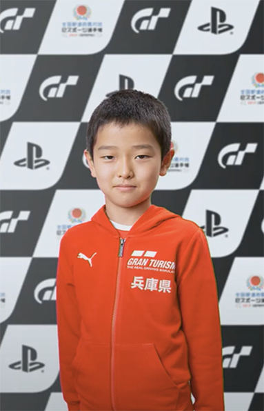 全国都道府県対抗eスポーツ選手権2020「グランツーリスモSPORT」少年の部でファイナル進出を決めた石野弘貴君