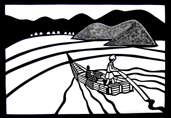 切り絵・村杉創夢