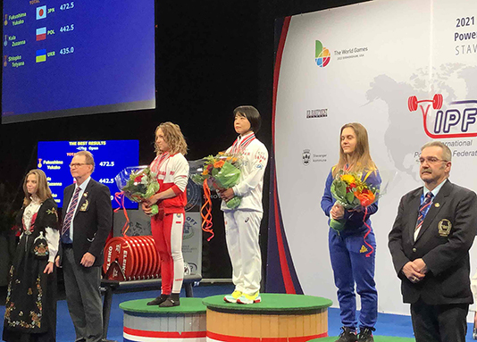 世界パワーリフティング選手権で6度目の優勝を飾った福島友佳子さん